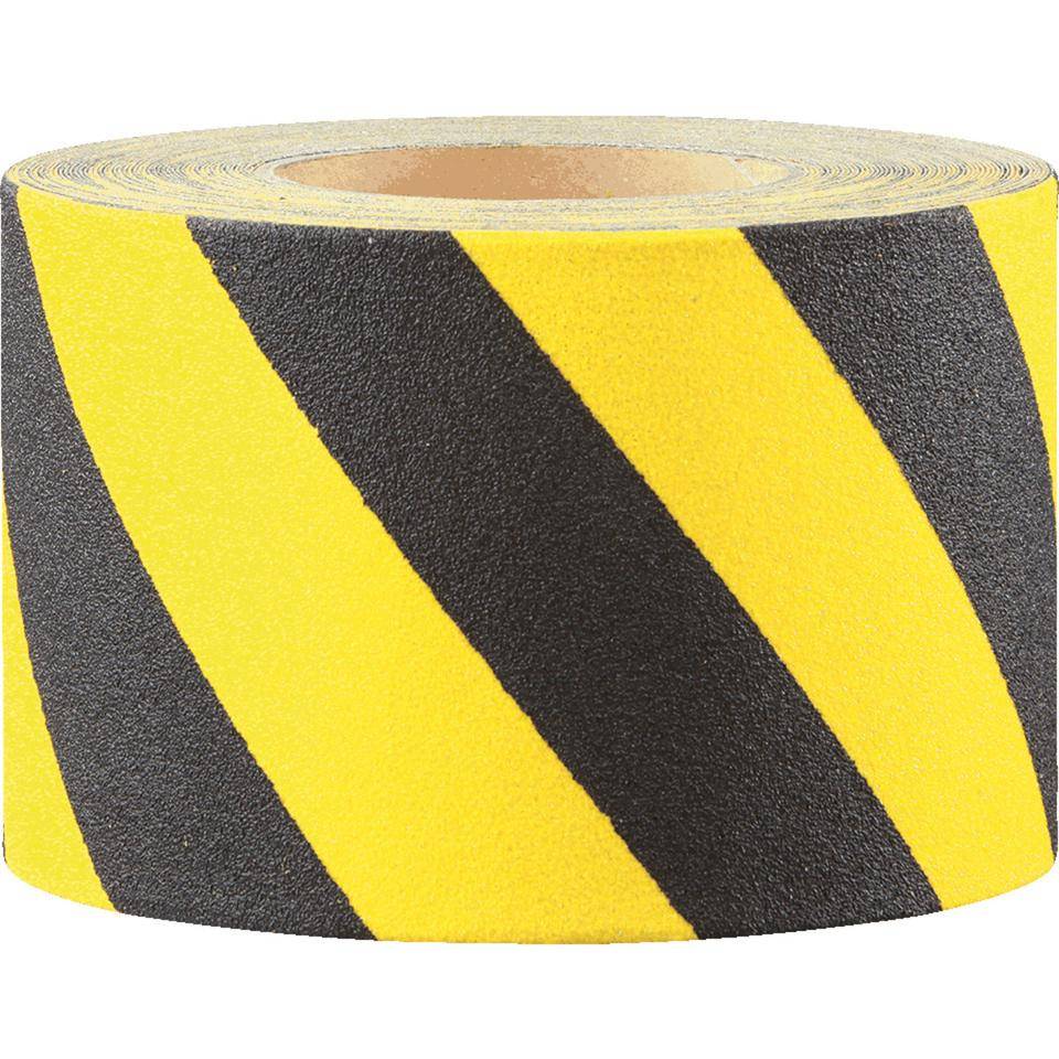 K.57 Antirutschbelag für strukturierte Flächen,R13,schwarz/gelb,100mm,18,3m/Rolle