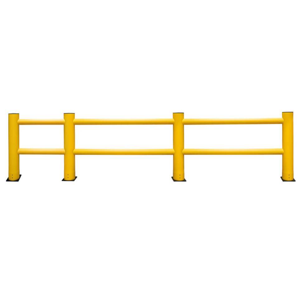 K.57 Geländerset HEAVY 5 Meter, 2 Anfang-, End-u.Mittelpfosten, 4x 2m, 2x 1m Planken, Befestigung