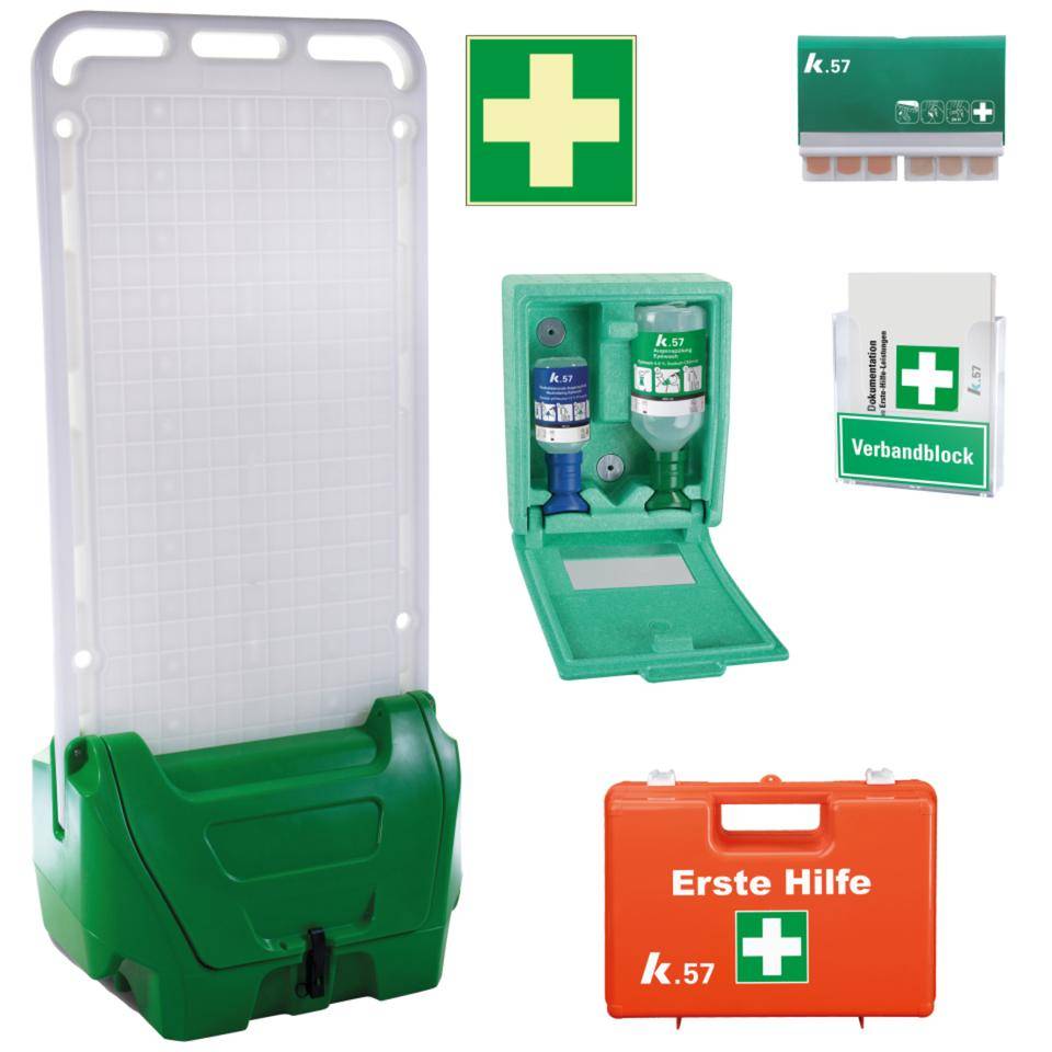 K.57 Erste-Hilfe-Station FlexSafe mit Augen-Notfallstation