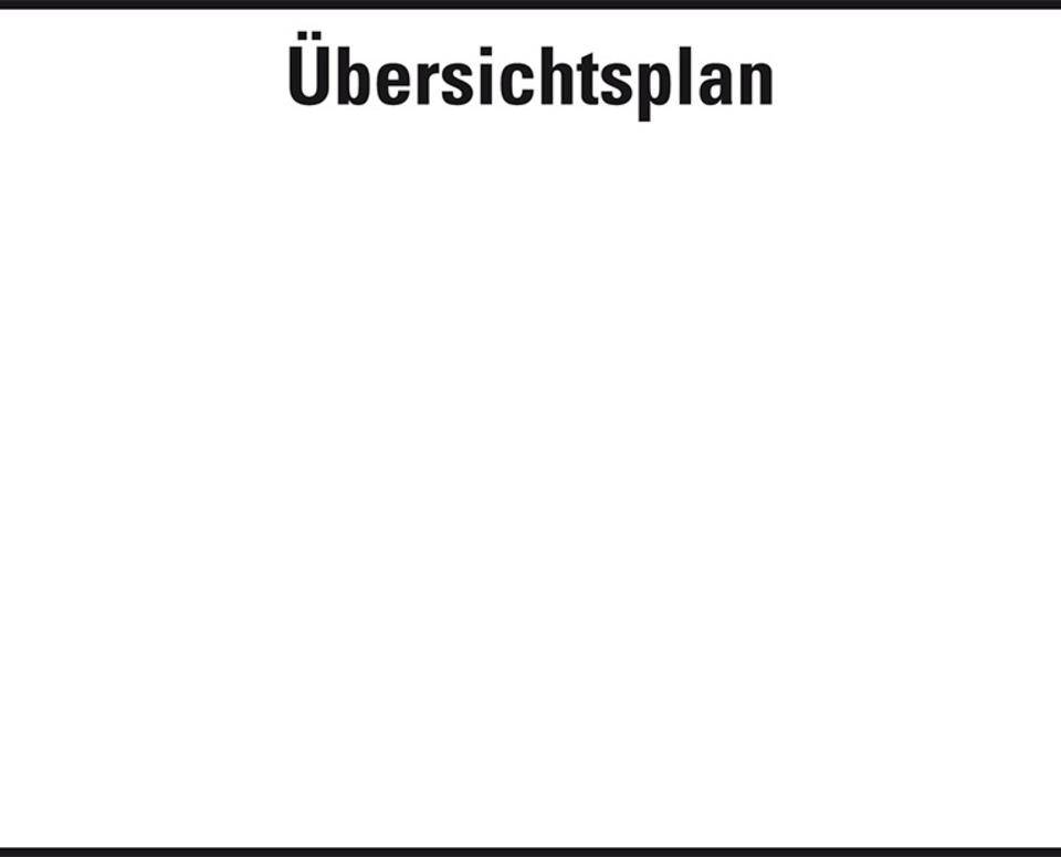 Aufkleber mit Titelzeile Übersichtsplan, transparent, Folie, selbstklebend, 70x50mm