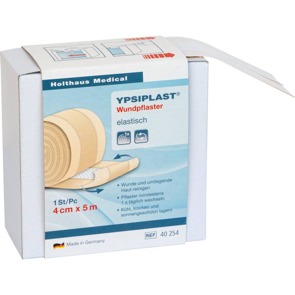 Holthaus Medical Wundpflaster YPSIPLAST®, zur Wundversorgung, 4cmx5m im Spender