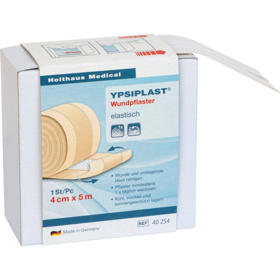 Holthaus Medical Wundpflaster YPSIPLAST®, zur Wundversorgung, 4cmx5m im Spender