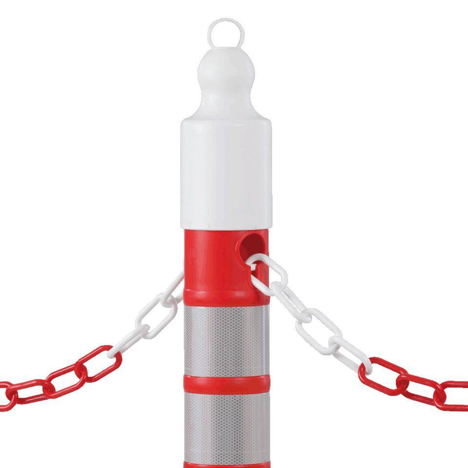 Kettenständer-Set MegaMAX, 4tlg., mit Standfuß, Polypropylen, H 1200 mm