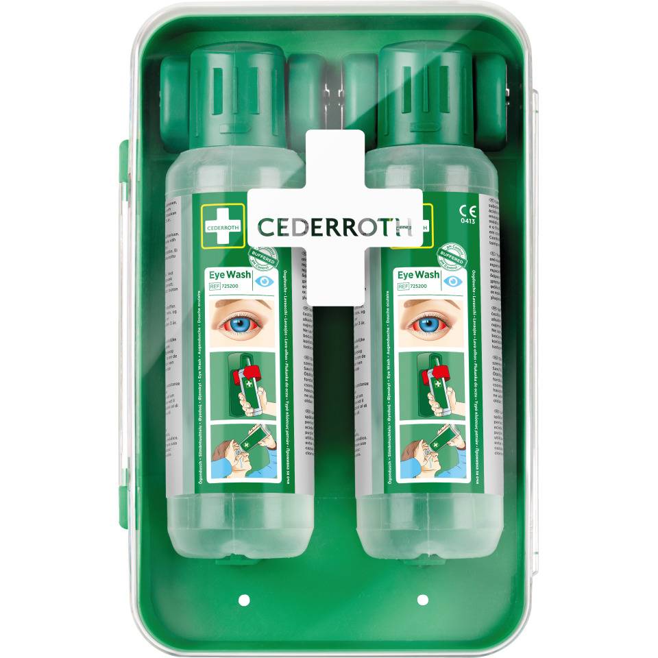 CEDERROTH Augenduschen-Wandhalter, inkl. 2 x CEDEROTH Augendusche 203x309x179mm