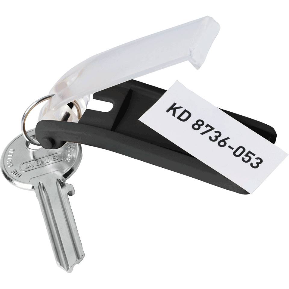DURABLE Key Clips, schwarz, Kunststoff, 70x30x10mm, 6/VE