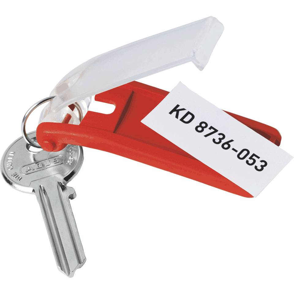 DURABLE Key Clips, rot, Kunststoff, 70x30x10mm, 6/VE