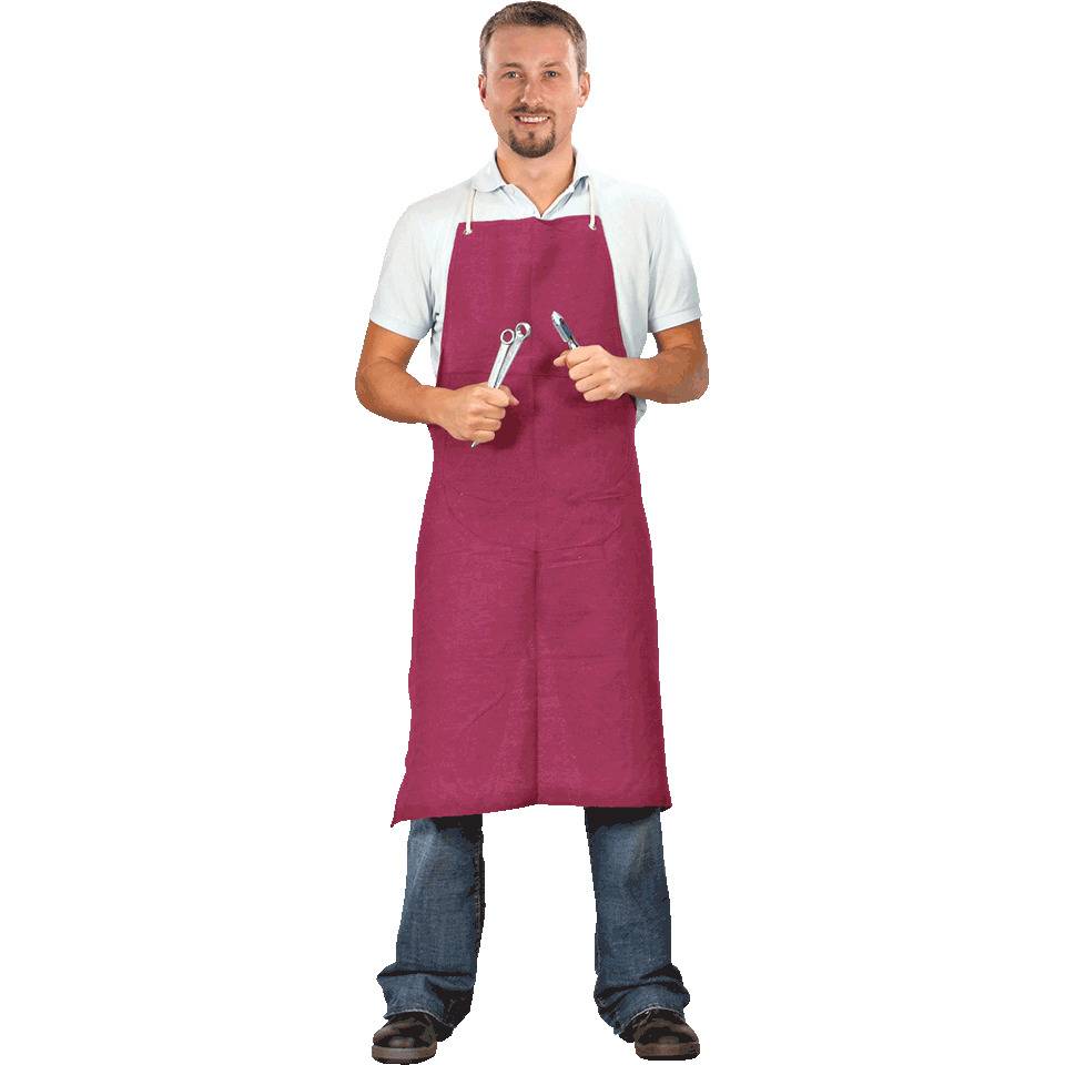 teXXor® Segeltuchschürze, mit Bauchverstärkung, rotbraun, 100x80cm