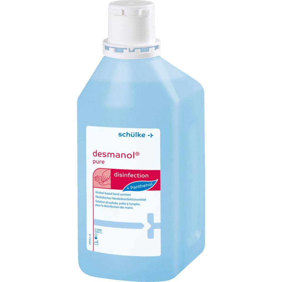 schülke Desinfektionsmittel desmanol® pure, zur Handdesinfektion, 1000ml/Euroflasche