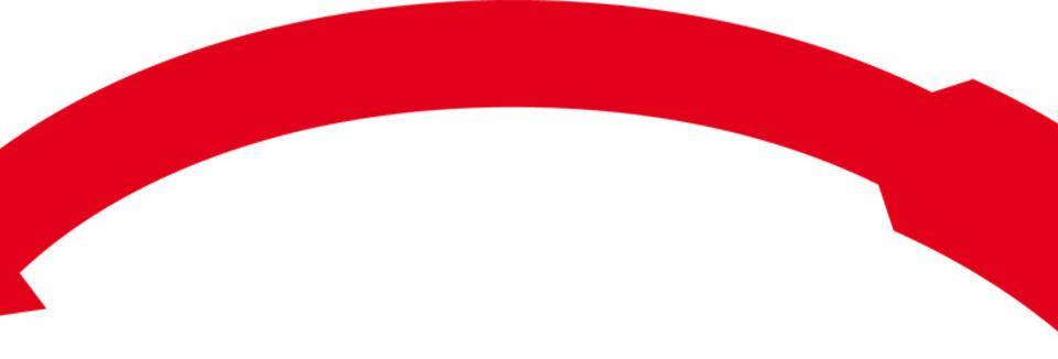 Drehrichtungspfeil, RoHS konform, linksweisend, rot, Folie, 75x9mm, 10/Bogen