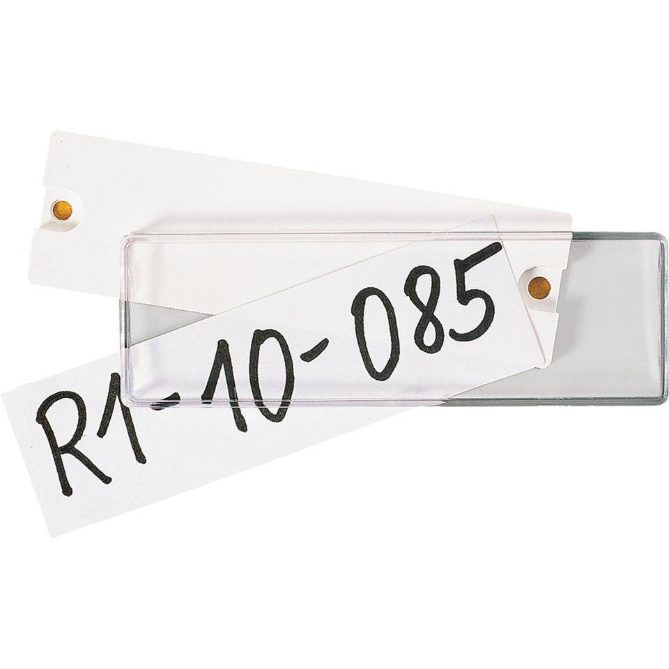 PANEL-Script, zum Ankleben oder- schrauben, transparent, 48x18mm, 100/VE
