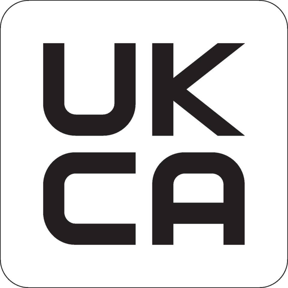 UKCA-Kennzeichen, RoHS konform, Folie, selbstklebend, 15x15mm, 10/Bogen