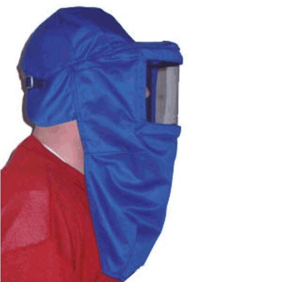 Elektriker-Gesichtsschutzschirm 5500EKO/05, mit Haube und Ohrenschutz