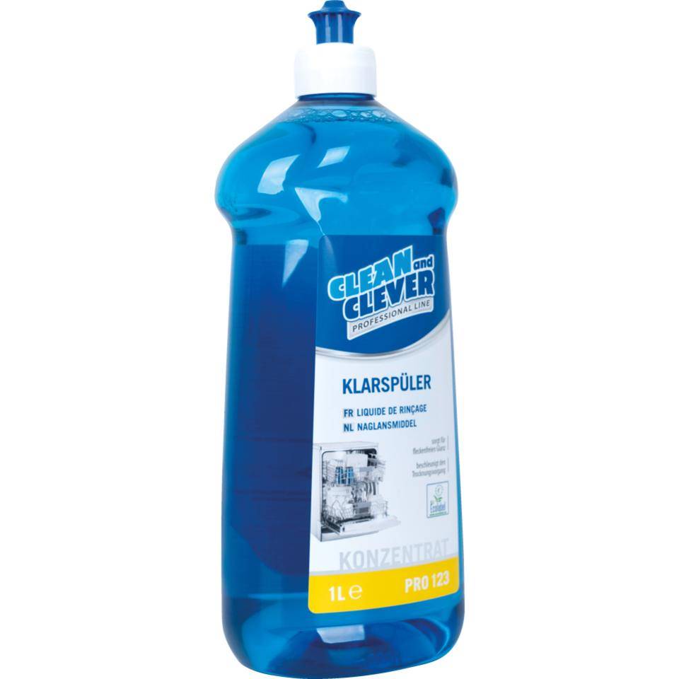 Klarspüler-Konzentrat PRO 123, für gewerbliche Spülmaschinen, 1 l/Flasche