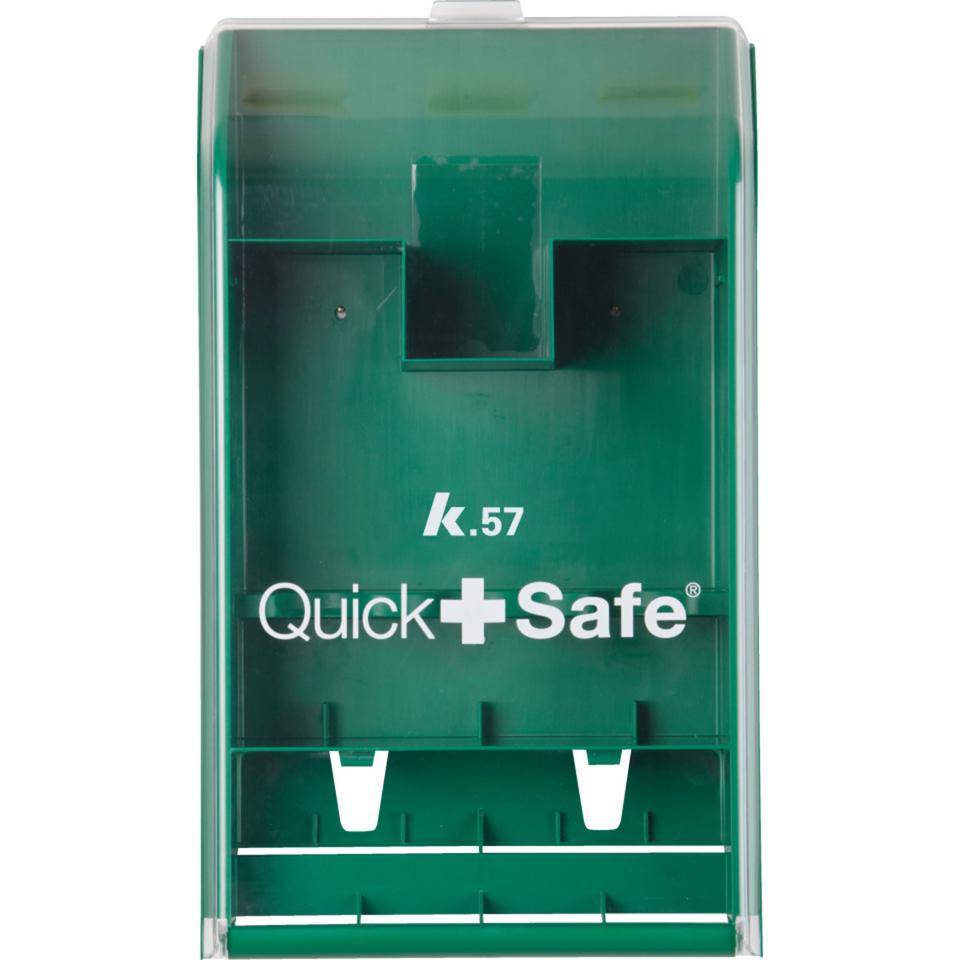 K.57 Erste-Hilfe-Station QuickSafe, ungefüllt, zur Wandmontage, grün, Kunststoff, 430x253x92mm