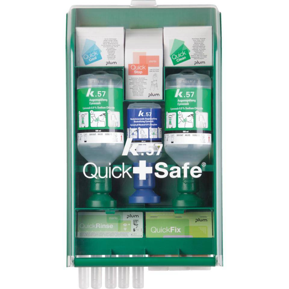 Erste-Hilfe-Station QuickSafe Complete, gefüllt, zur Wandmontage, 430x253x92mm