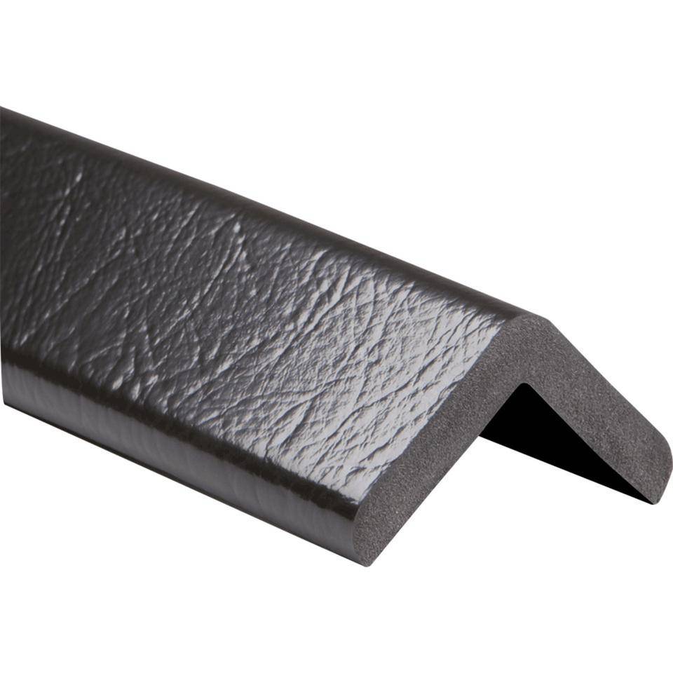 Knuffi Eckschutzprofil Typ H+, selbstklebend/zum Anschrauben, schwarz, PU-Schaum, 1m