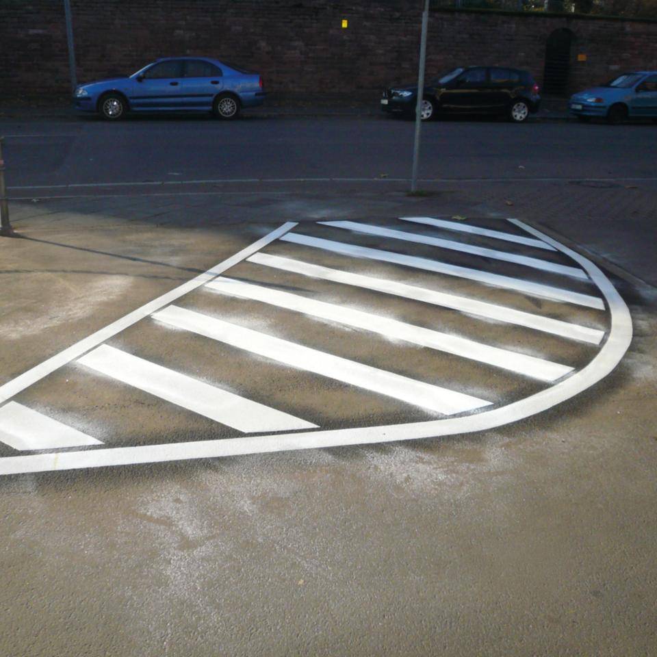 PREMARK® Fahrbahnmarkierung, zum Einbrennen, weiß, 120mm, 5m/Rolle, 6 Rollen/VE
