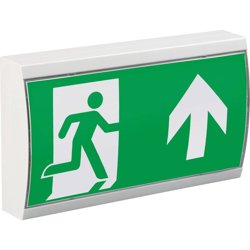 CEAG Sicherheitsleuchte SV Euro 1L LED, Notlichtdauer 3h, inkl. 4 Piktos, ASR A1.3, DIN EN ISO 7010