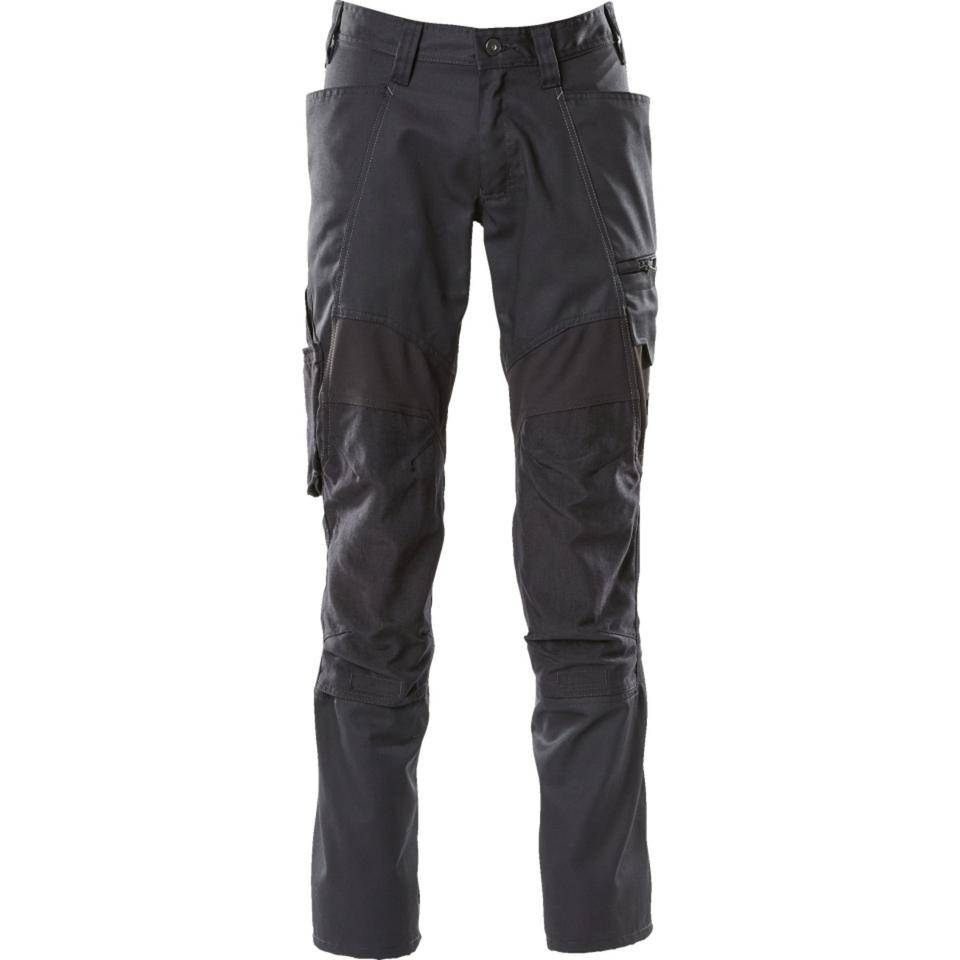 MASCOT® Bundhose ACCELERATE, schwarz, Mischgewebe, Reflexe, 82cm, Größe 52