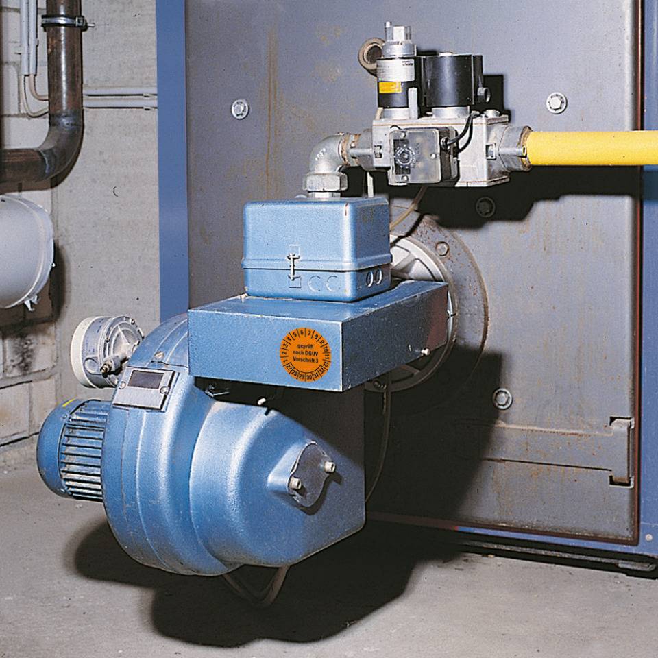 Prüfplakette geprüft nach DGUV Vorschrift 3 27-32, orange, Dokumentenfolie, Ø15mm, 60/Bogen