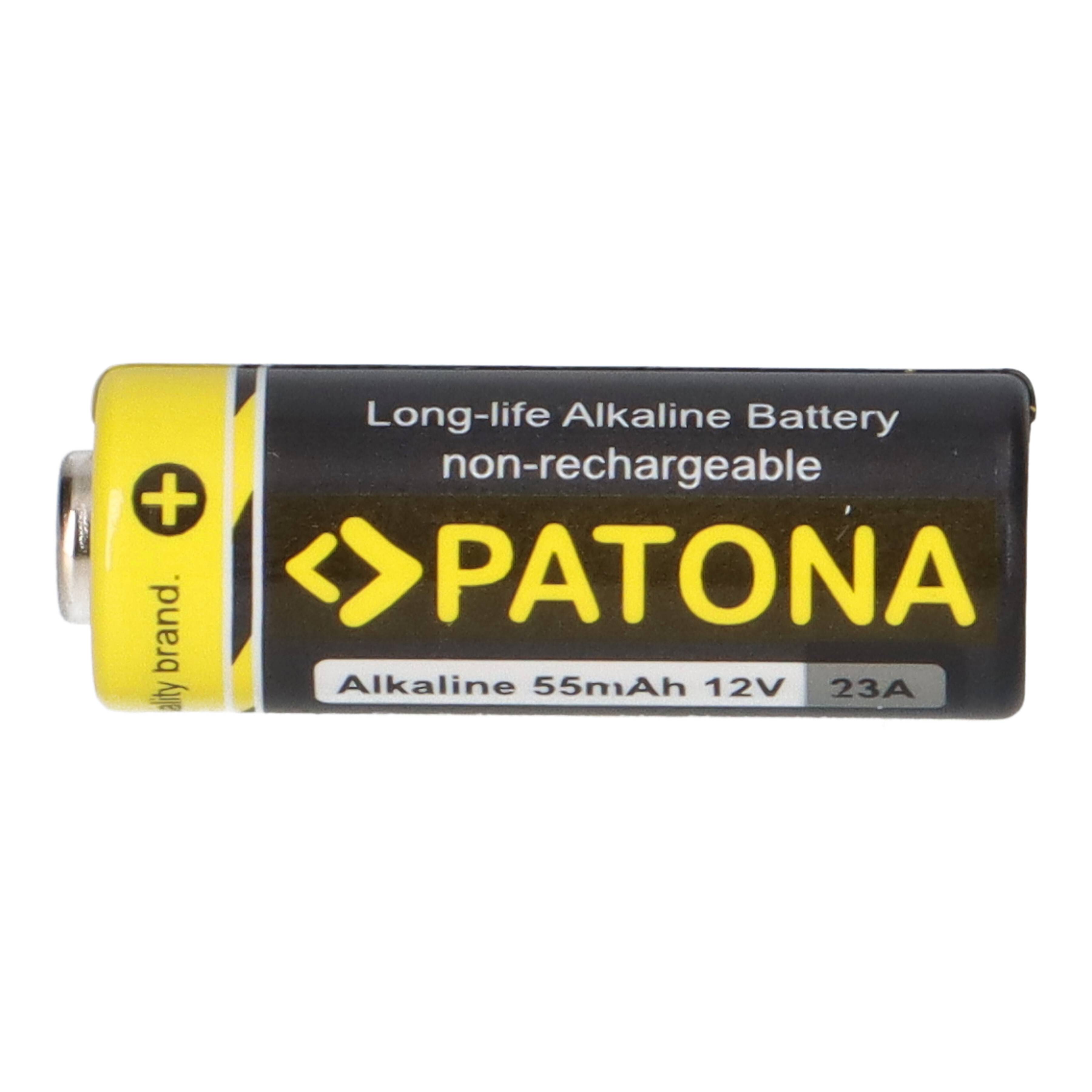 PATONA 100x (20x5 Stück) 12V 23A 23GA MN21 Spezialbatterie für Garagentoröffner, Fernbedienungen, Alarmsysteme, Bluetooth-Headset etc. kompatibel