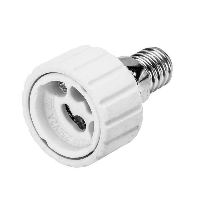 Leuchtmitteladapter Adapter Lampensockel Sockel Adaptersockel Lichtadapter LED E14 --> GU10