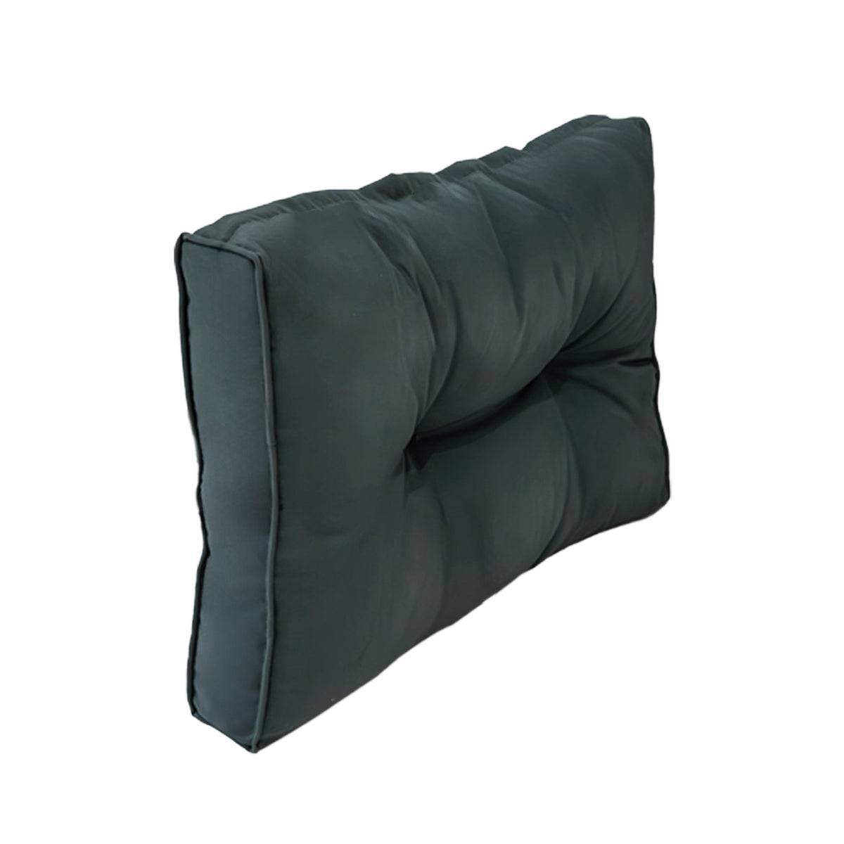 Gartenmöbel-Kissen Ersatz Set – 13-teilig – Sitz- & Rückenpolster für Sofa & Hocker – Dicke Graue Kissenauflagen – Wasserabweisend