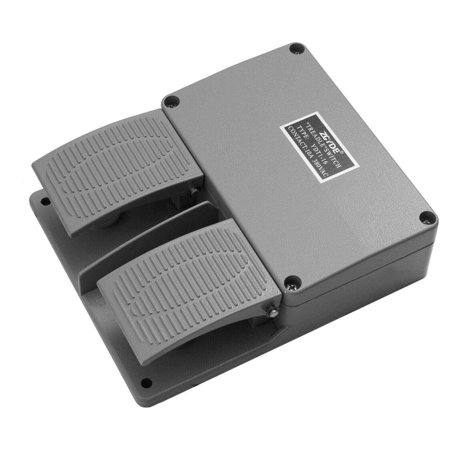 Maschinen Fußschalter Trittschalter Fußpedal Schalter Fernschalter Doppel YDT1-16