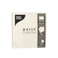 PAPSTAR Daily Collection - Weiß - Quadratisch - Kein Muster - 240 mm - 240 mm - 20 Stück(e)