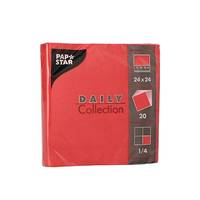 PAPSTAR Daily Collection - Rot - Quadratisch - Kein Muster - 240 mm - 240 mm - 20 Stück(e)