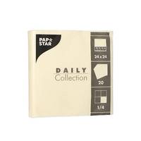 PAPSTAR Daily Collection - Champagner - Quadratisch - Kein Muster - 240 mm - 240 mm - 20 Stück(e)