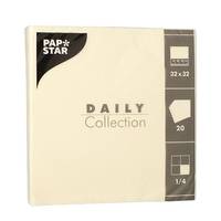 PAPSTAR Daily Collection - Champagner - Quadratisch - Kein Muster - 320 mm - 320 mm - 20 Stück(e)