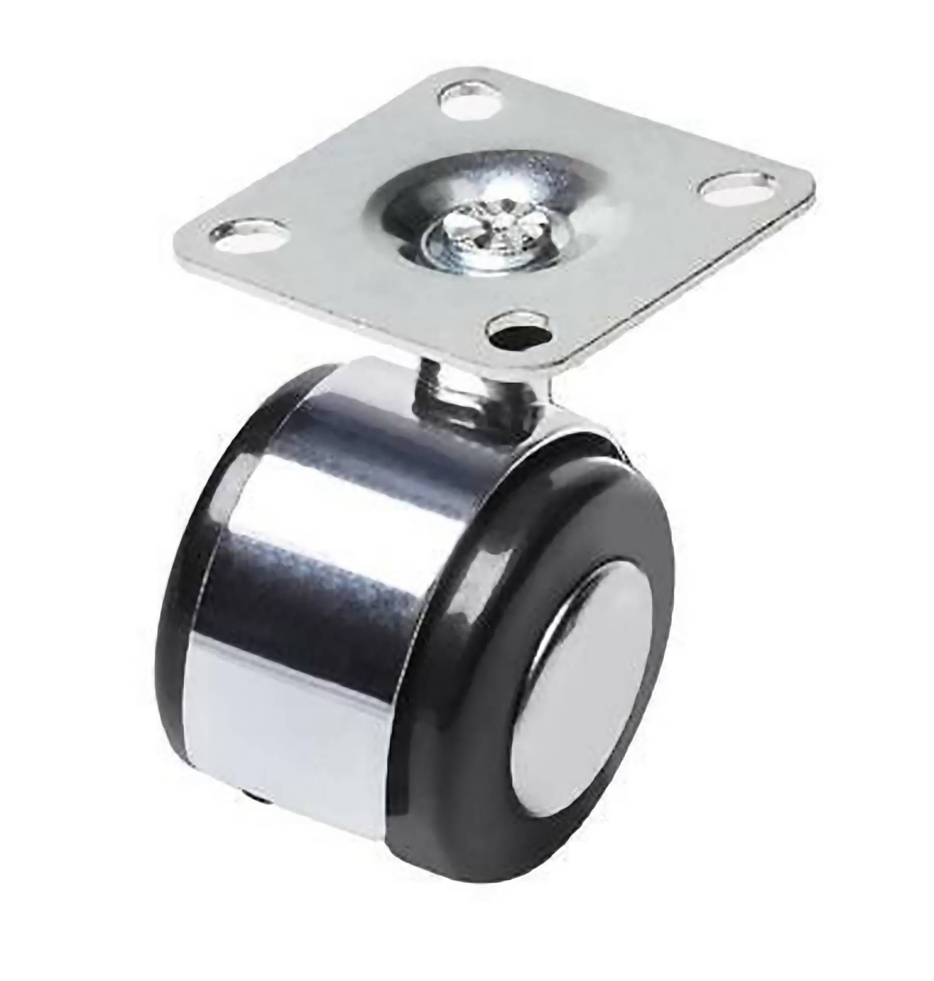 Möbelrollen Transportrollen Platte Möbelrolle Lenkrolle Weichbodenrollen Metall Ø40mm Ohne Bremse