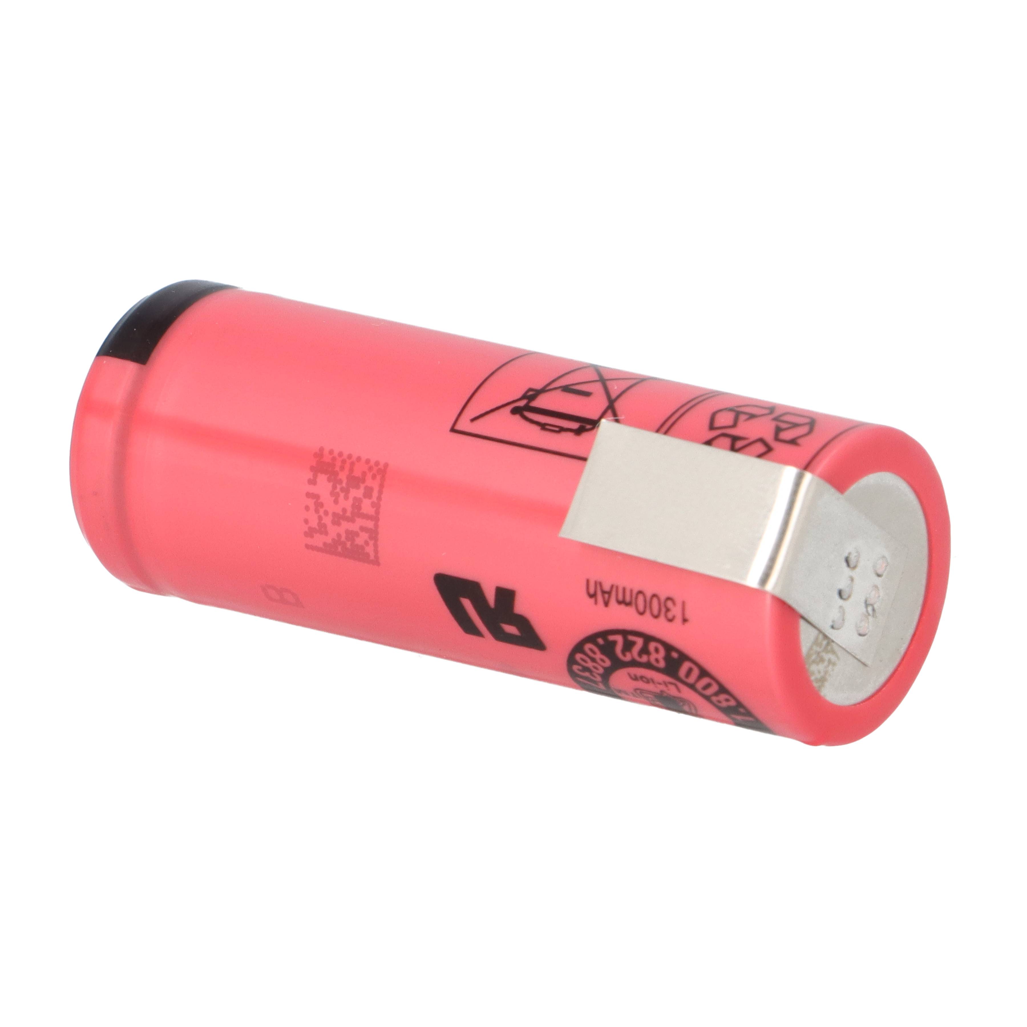 Sanyo UR18500Y 1300mAh Li-ion Akku mit Z-Lötfahne