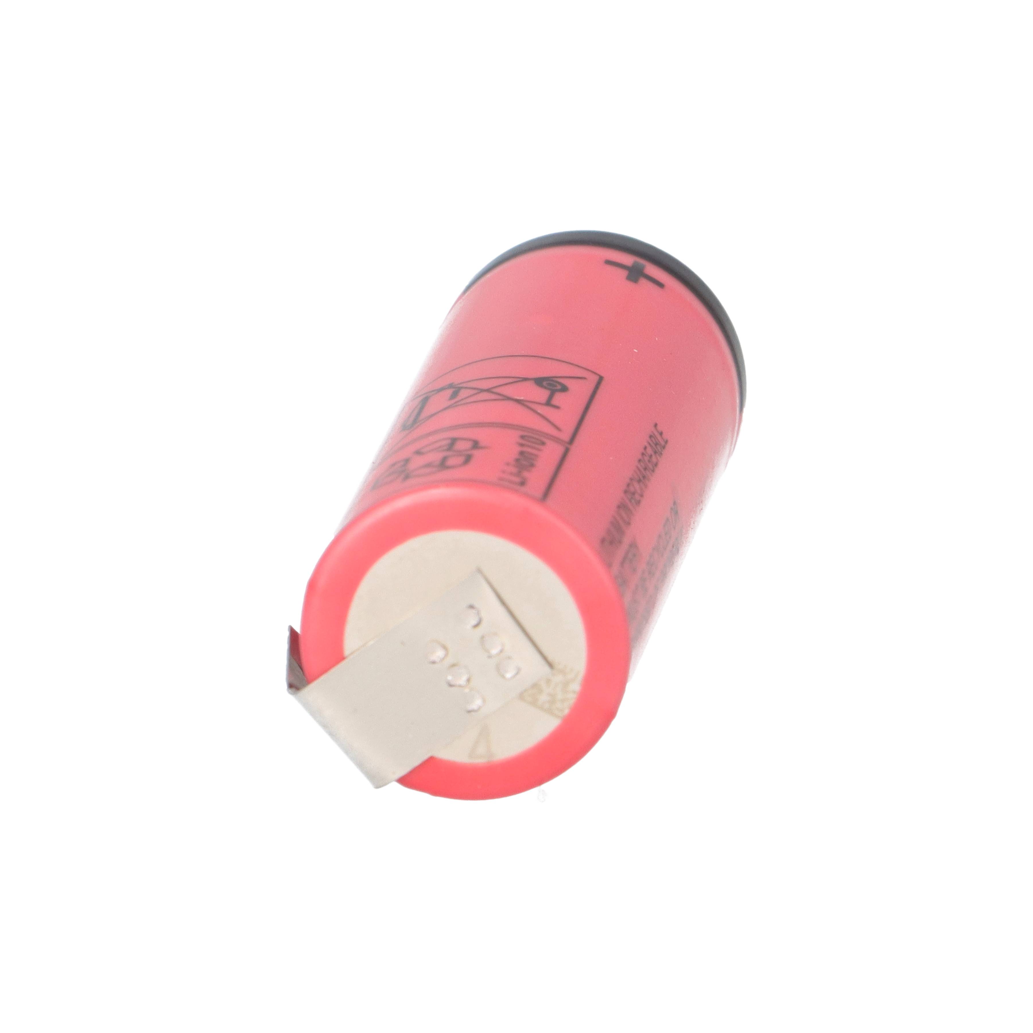 Sanyo UR18500Y 1300mAh Li-ion Akku mit U-Lötfahne