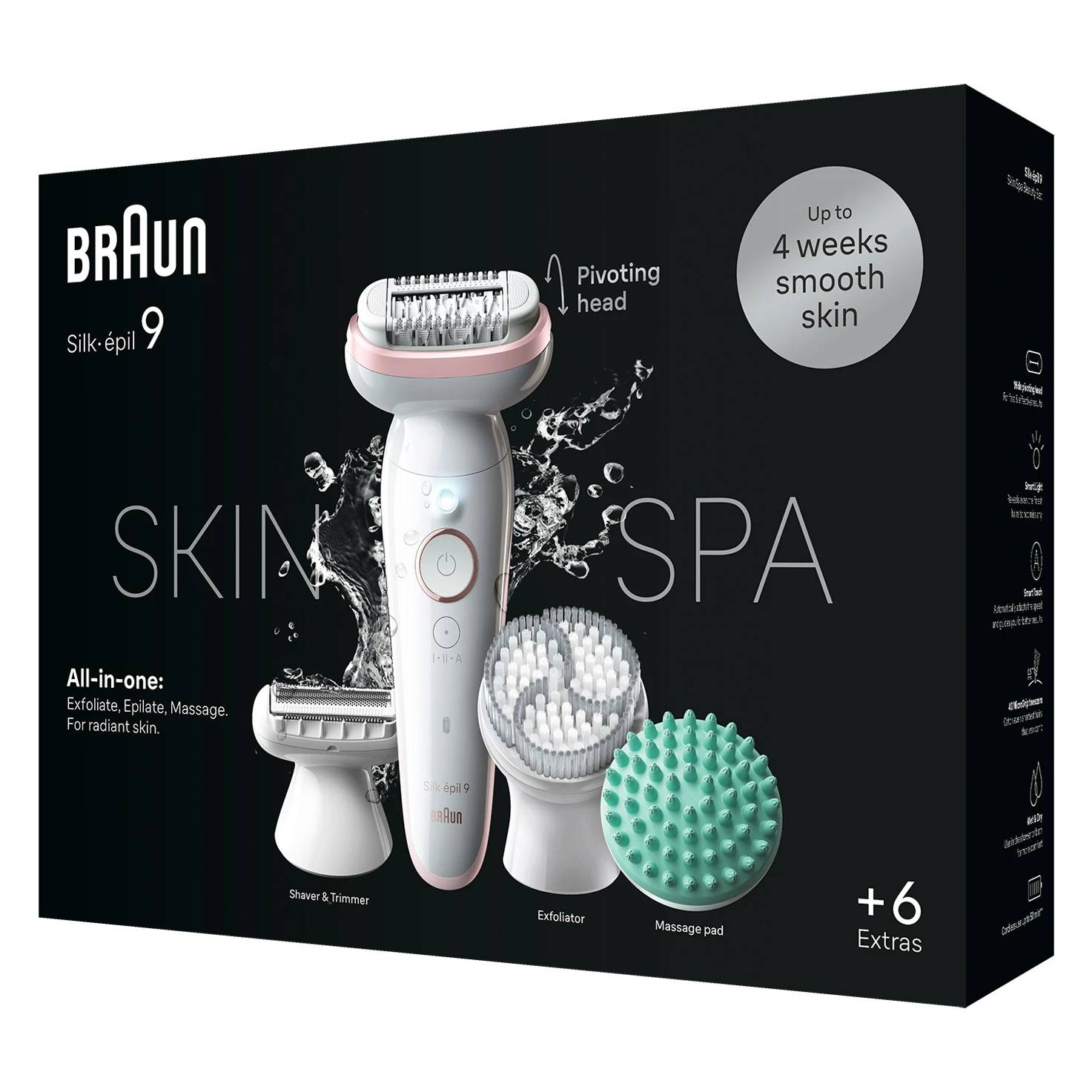 Braun Epilierer-Set Silk-epil 9 SkinSpa 9-080