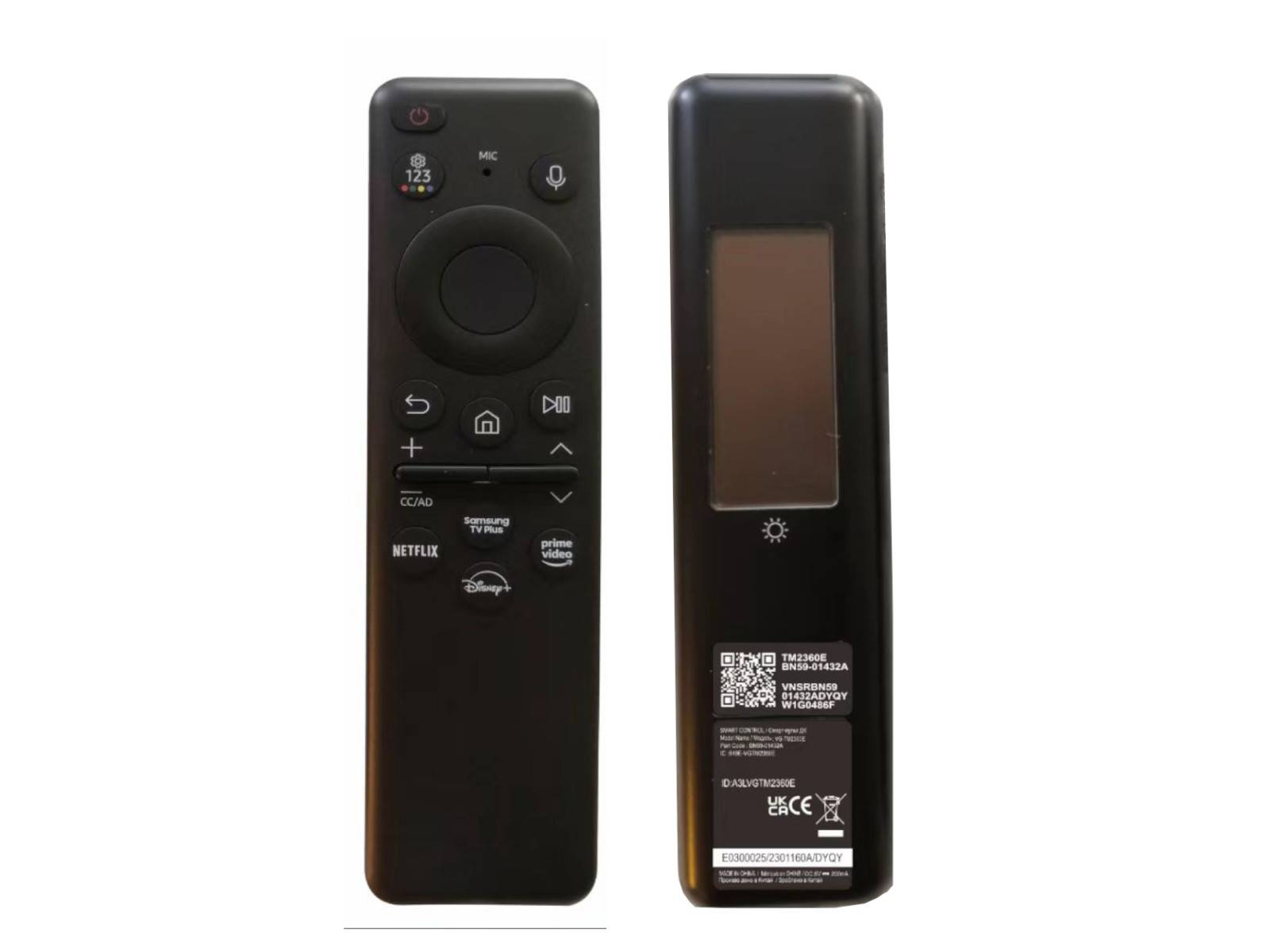 azurano Fernbedienung für SAMSUNG BN59-01432D, BN59-01432A, TM2360E, SOLAR, USB-C, VOICE