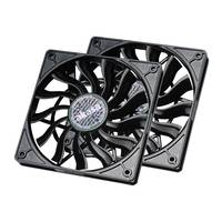 Akasa SlimFan 12015 EBR/PWM 2pcs bundle - 30 dB - 600 rpm