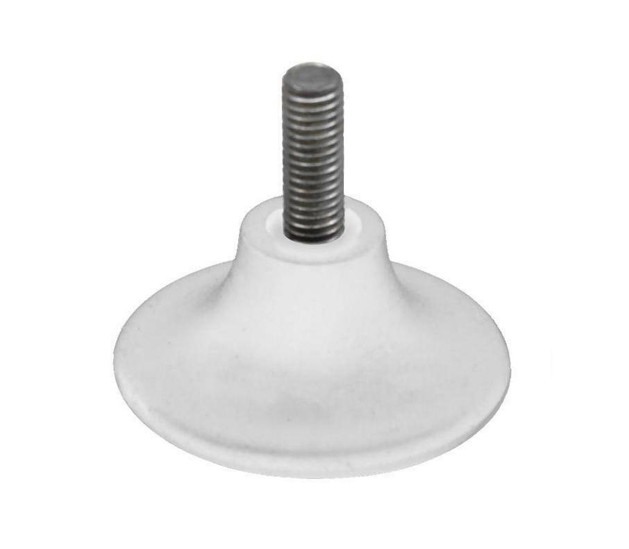 Ø50mm M8 Kunststoff Stellfuß Stellfüße Möbelfuß Möbelfüße Tisch Möbel Fuß Hellgrau