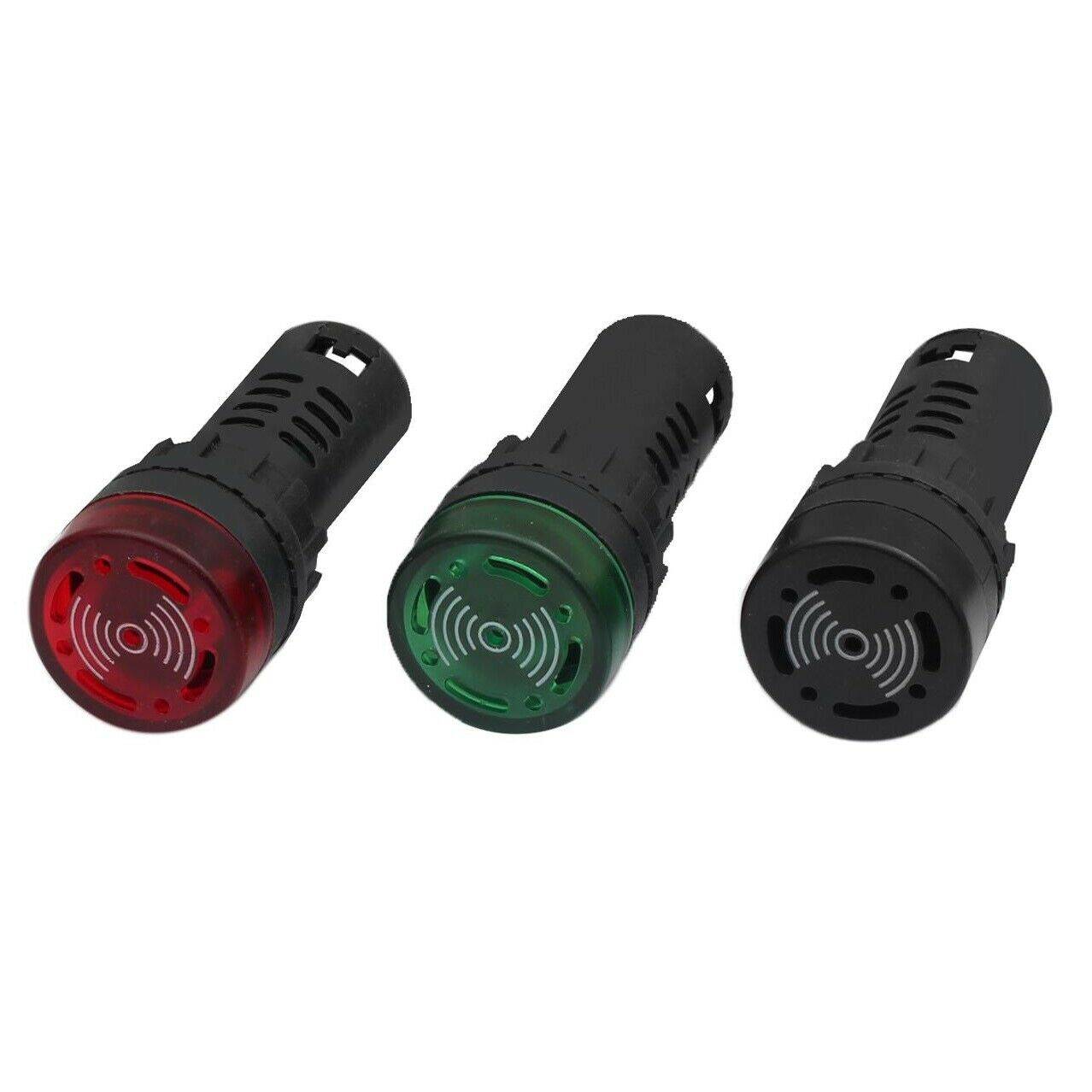 Piezo Leuchtmelder Kontrollleuchte Signallampe Warnlampe Buzzer Summer LED 22mm Grün 12V