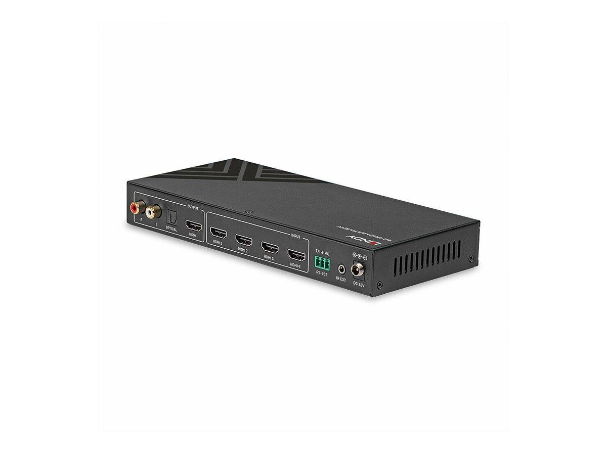 Lindy Video/Audio-Schalter - 4x1, 4K60, multiview, seamless4 x HDMI - Desktop