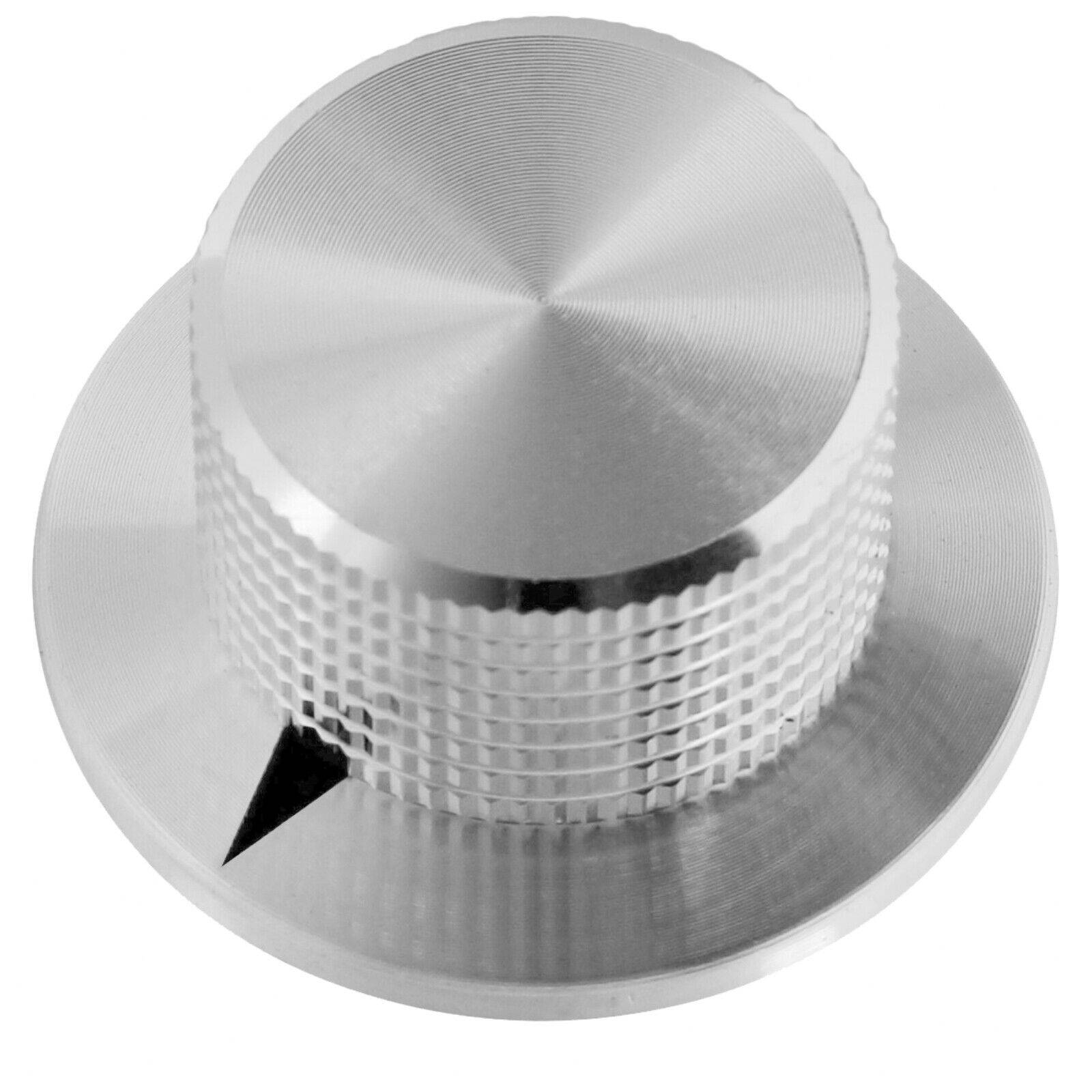 Potiknopf Drehknopf Reglerknopf ALU Schwarz Potentiometer 6mm Achse Aluminium Ø38x19mm ohne Skala