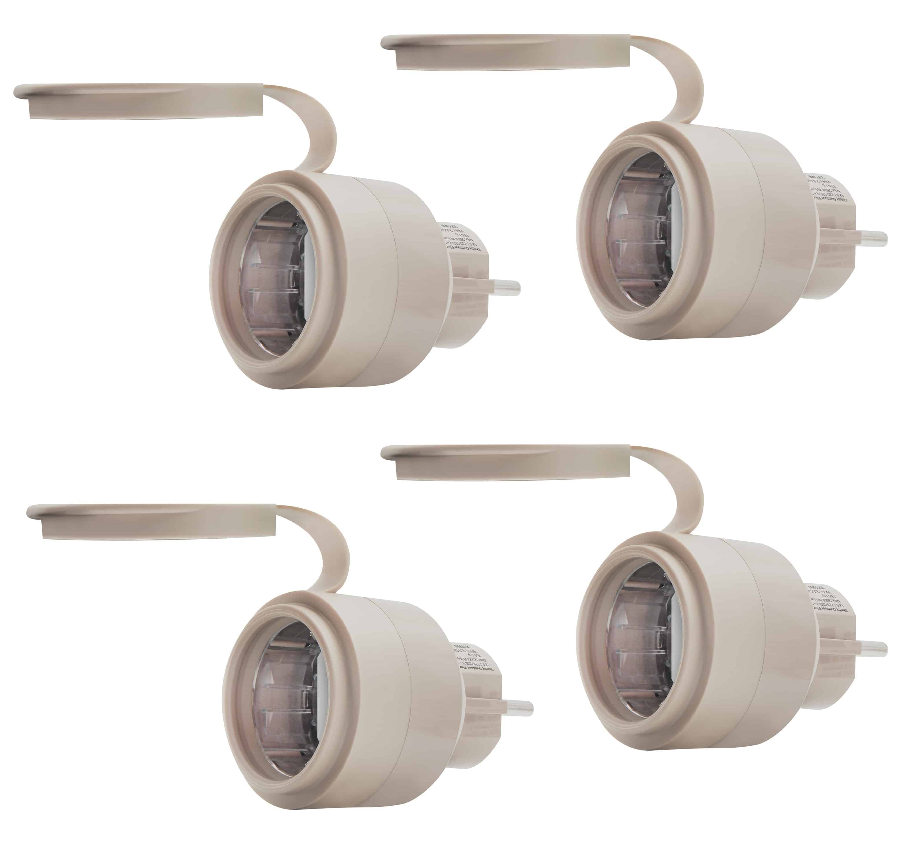 SHELLY WLAN-Steckdose Plug S Gen3, Outdoor, Matter, 4 Stück