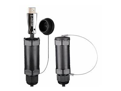 LINDY Fibre Optic Hybrid HDMI 8K60 Kabel gepanzert 100m Multimedia-Technik HDMI-Kabel