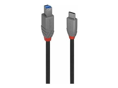 LINDY USB 3.2 Kabel Typ C/B Anthra Line 0,5m Multimedia-Technik USB-Kabel