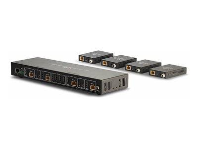 LINDY 70m Cat.6 4x4 HDMI 18G Matrix Extender Multimedia-Technik Splitter