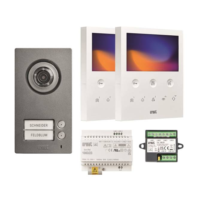 Grothe Set Zweifamilienhaus SET 1784/782 2VOICE Comfort 74714 Install.Baumaterial Türkommunikation