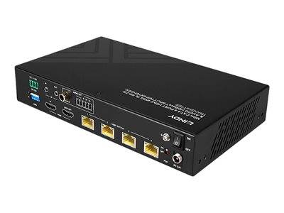 LINDY 100m 4 Port Cat.6 HDMI 4K60 HDBaseT Splitter Extender Multimedia-Technik