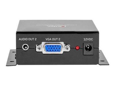 LINDY 300m Cat.6 VGA Extender, Receiver Signalsteuerung KVM KVM Switches