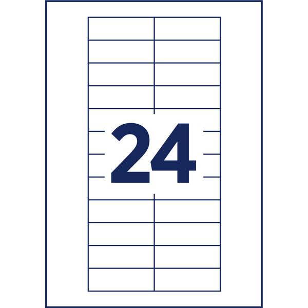 BP Druckbogen für Schild polar20 64x22mm 240 Namenskarten